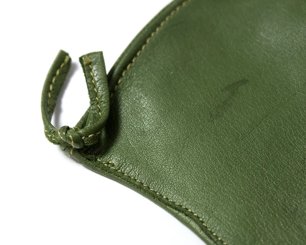1950s 1960s Claire McCardell Green Leather Gloves | size 7