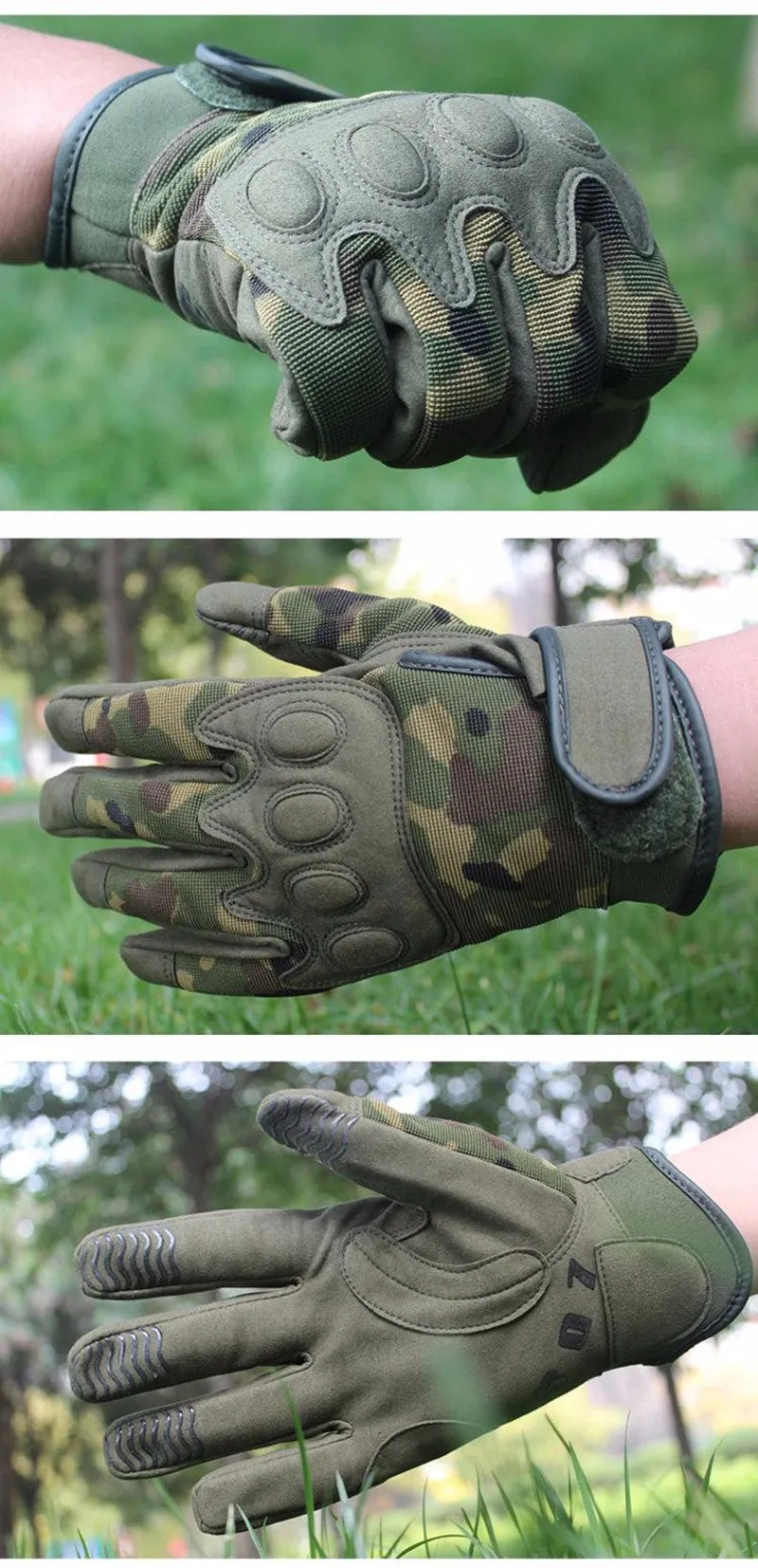 Army Camo Tactical Gloves