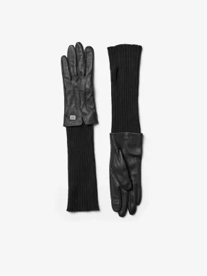 Carmel-N Leather Gloves - Black