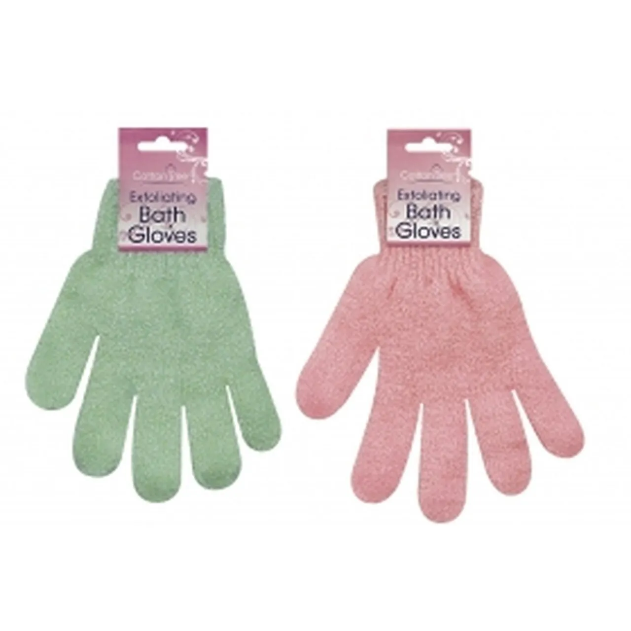 Cotton Tree Exfoliating Bath Massage Gloves Pair