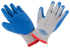 Diamondback GV-SHOWA/L Gripper Work Gloves, Men & Women, 10 in L, Knit Liner Cuff, Rubber Latex Coating, Grey & Blue :PR: QUANTITY: 1