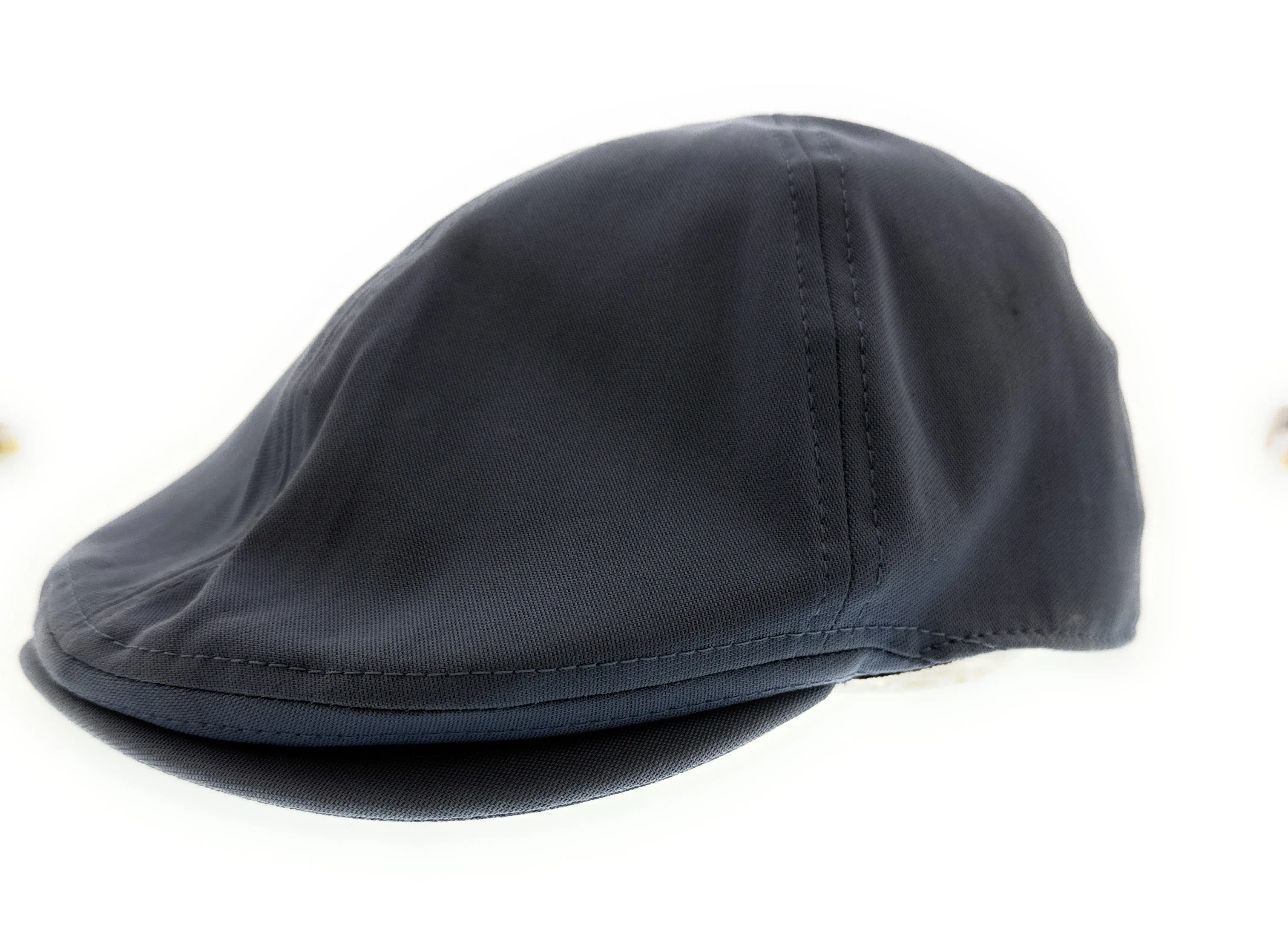 Dolce & Gabbana Black Cotton Blend Flat Cap