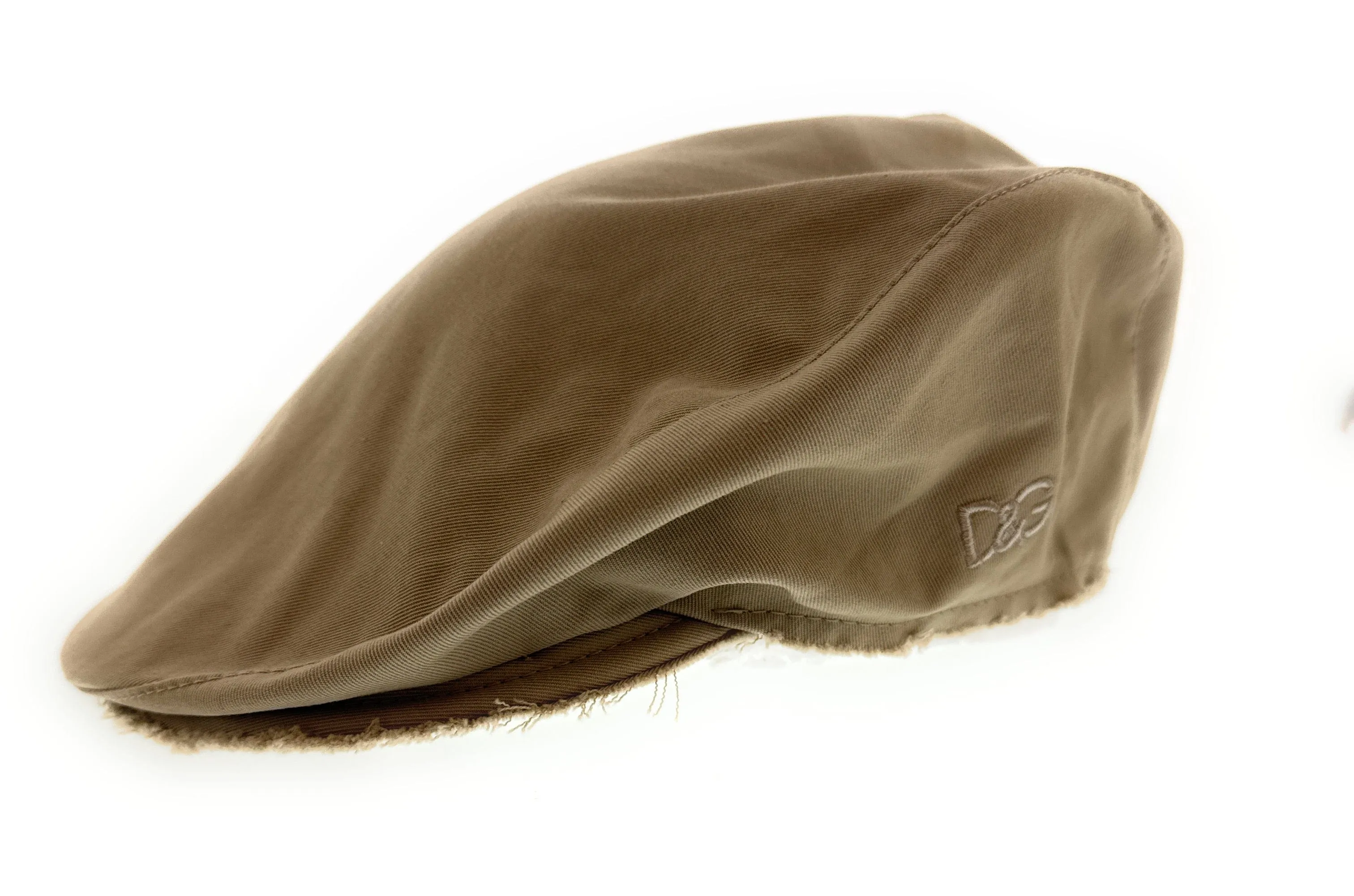 Dolce & Gabbana Ivory Cotton Signature Flat Cap