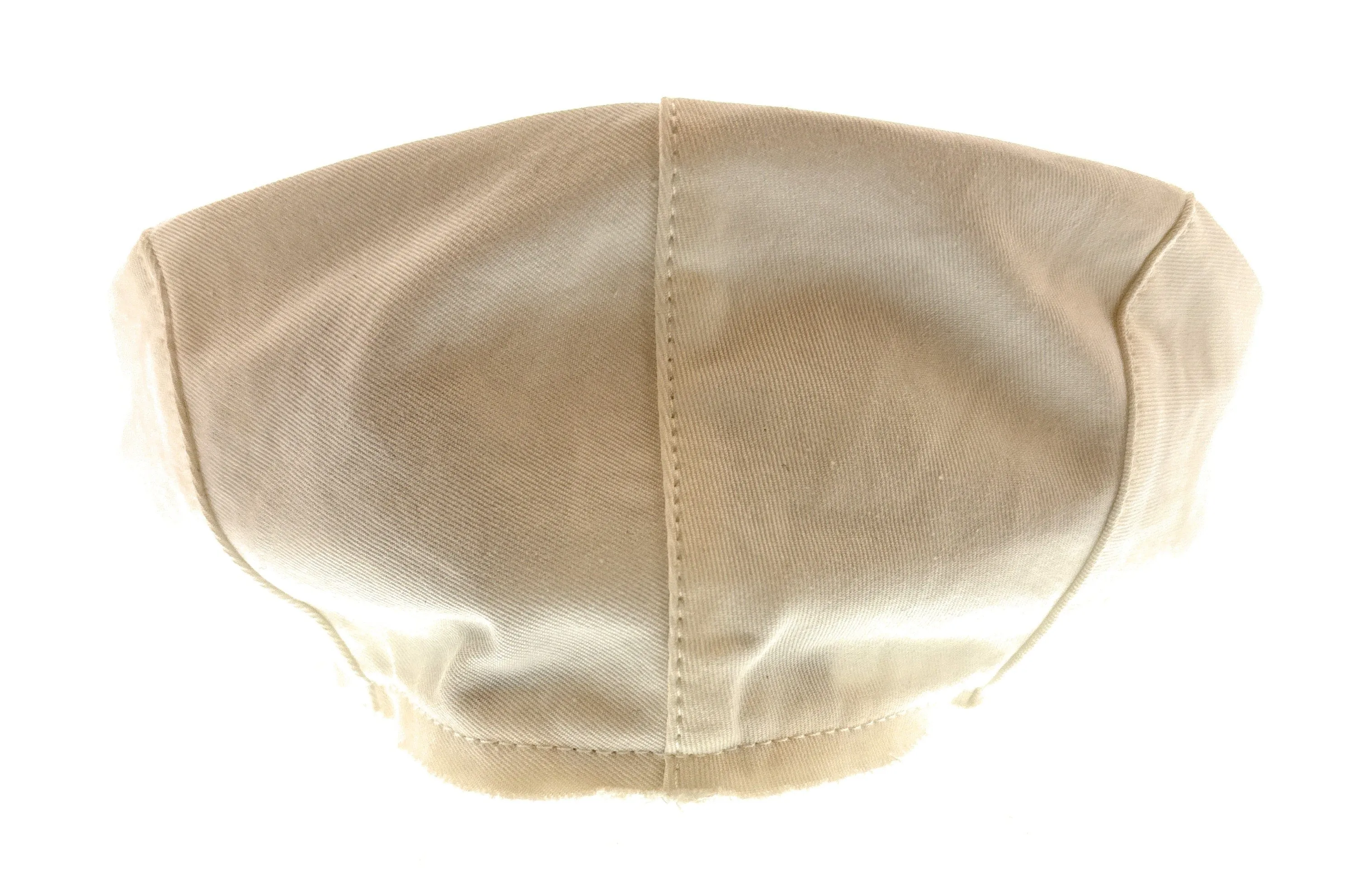 Dolce & Gabbana Ivory Frayed Cotton Signature Flat Cap