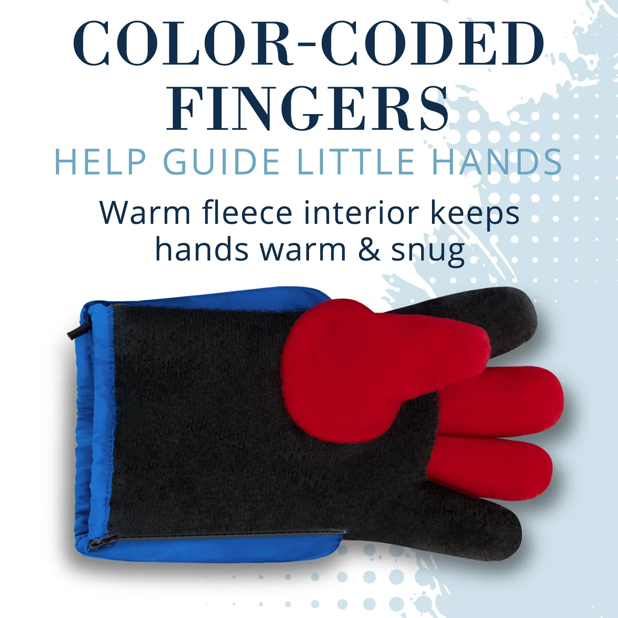 Winter & Ski Glove powered by ZIPGLOVE™ TECHNOLOGY |Black