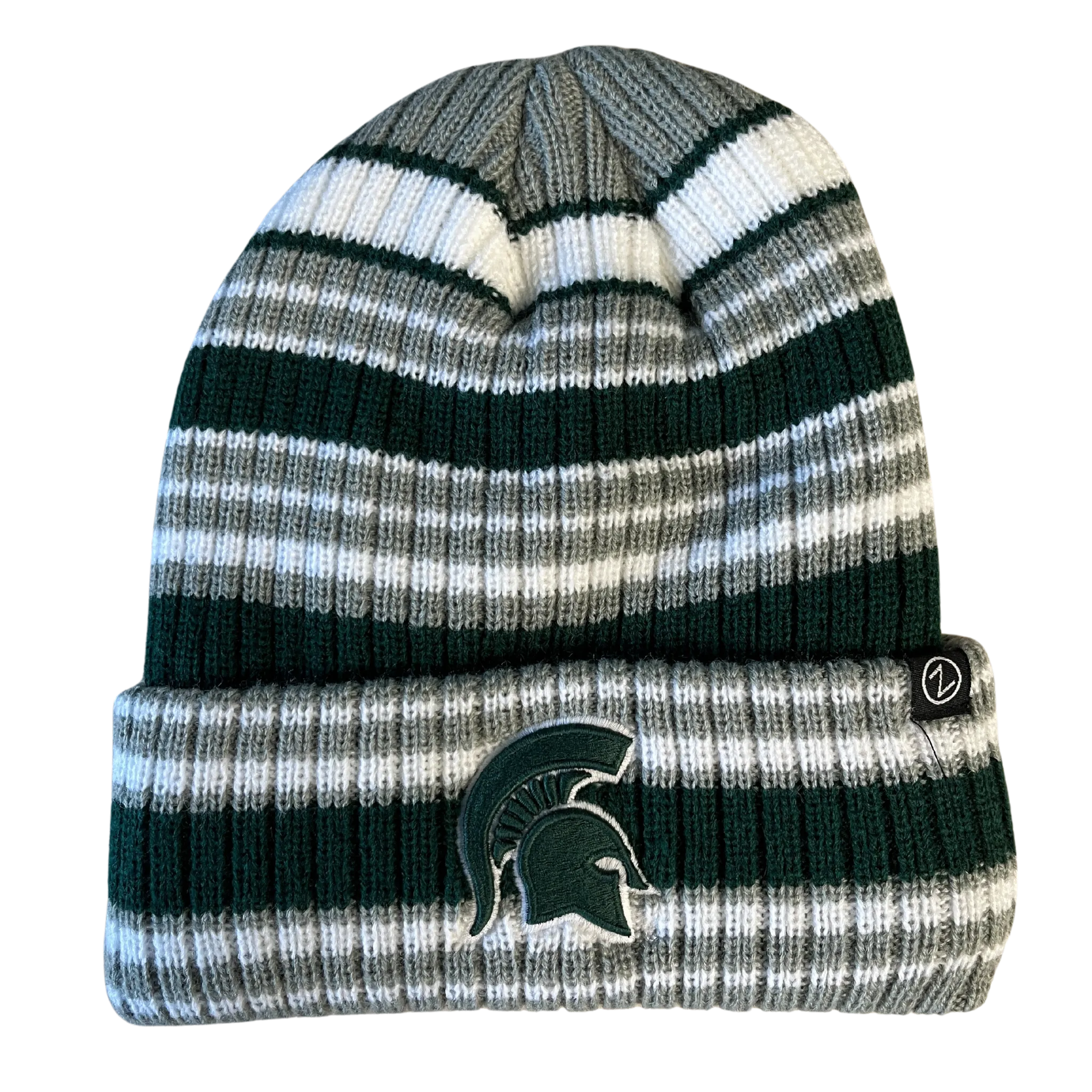 Zephyr Michigan State Striped Beanie